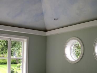 Illusionsmalerei Dekorationsmalerei trompe l'oeil Schablomierung Deckenbild Deckenmalerei