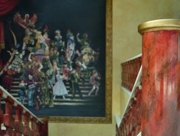 Illusionsmalerei Dekorationsmalerei trompe l'oeil Schablomierung Deckenbild Deckenmalerei