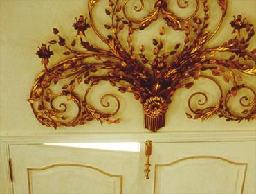 Schlagmetallvergoldung  Impact metal gilding